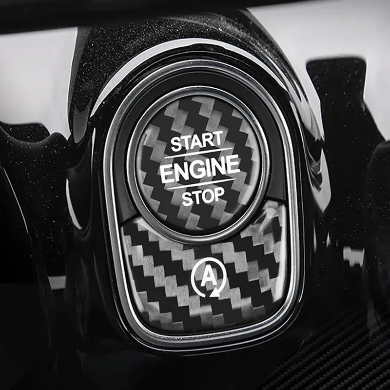 

For Mercedes Benz A B GLB GLA EQA EQB Class W177 GLB X247 W247 CLA AMG Car Styling ENGINE START STOP Switch Button Sticker