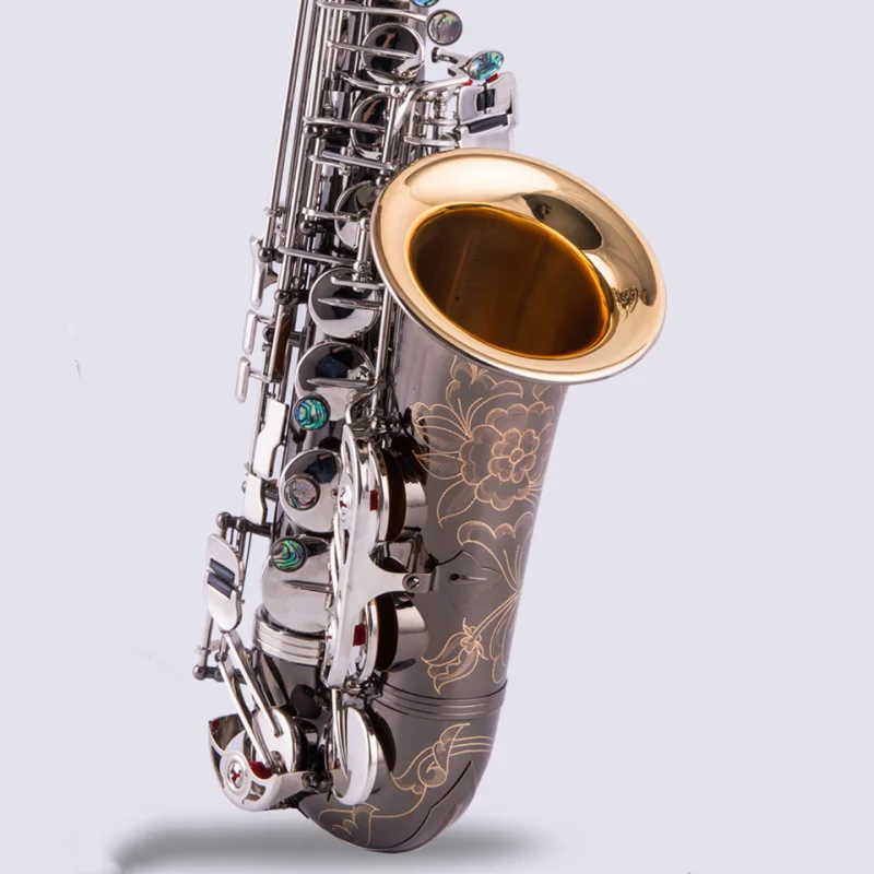 

Il belin Free Promotional Saxophone Alto Black Nickel Silver Alloy Alto Sax Brass Musical Instrument With Case Mouthpiece Copy