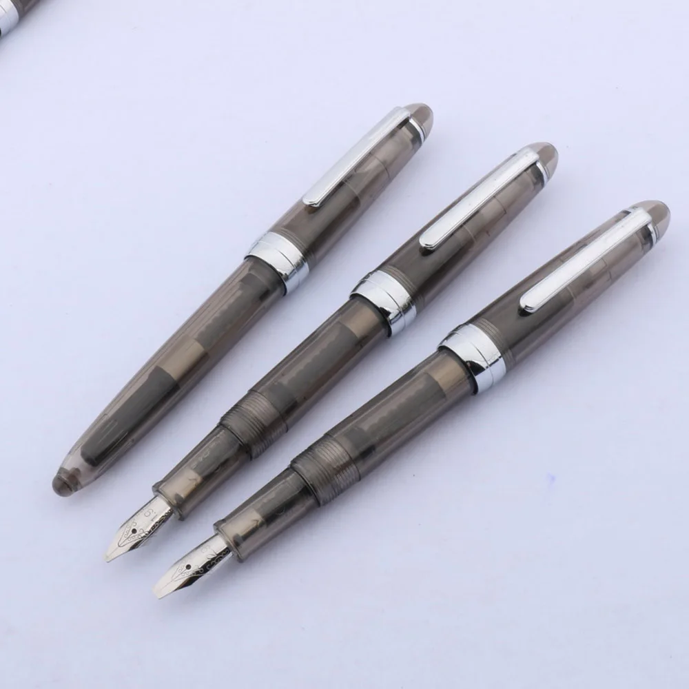 plastic transparent gray student practice calligraphy parallel wide Fountain Pen