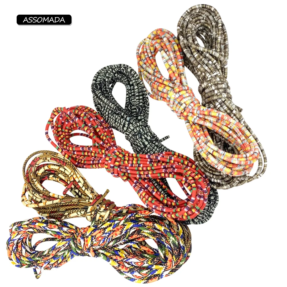 3 metri tessuto corda etnica colorato 6mm cordoncino di cotone fatto a mano tessile avvolgere ricama cordoncini bracciali fai da te collana