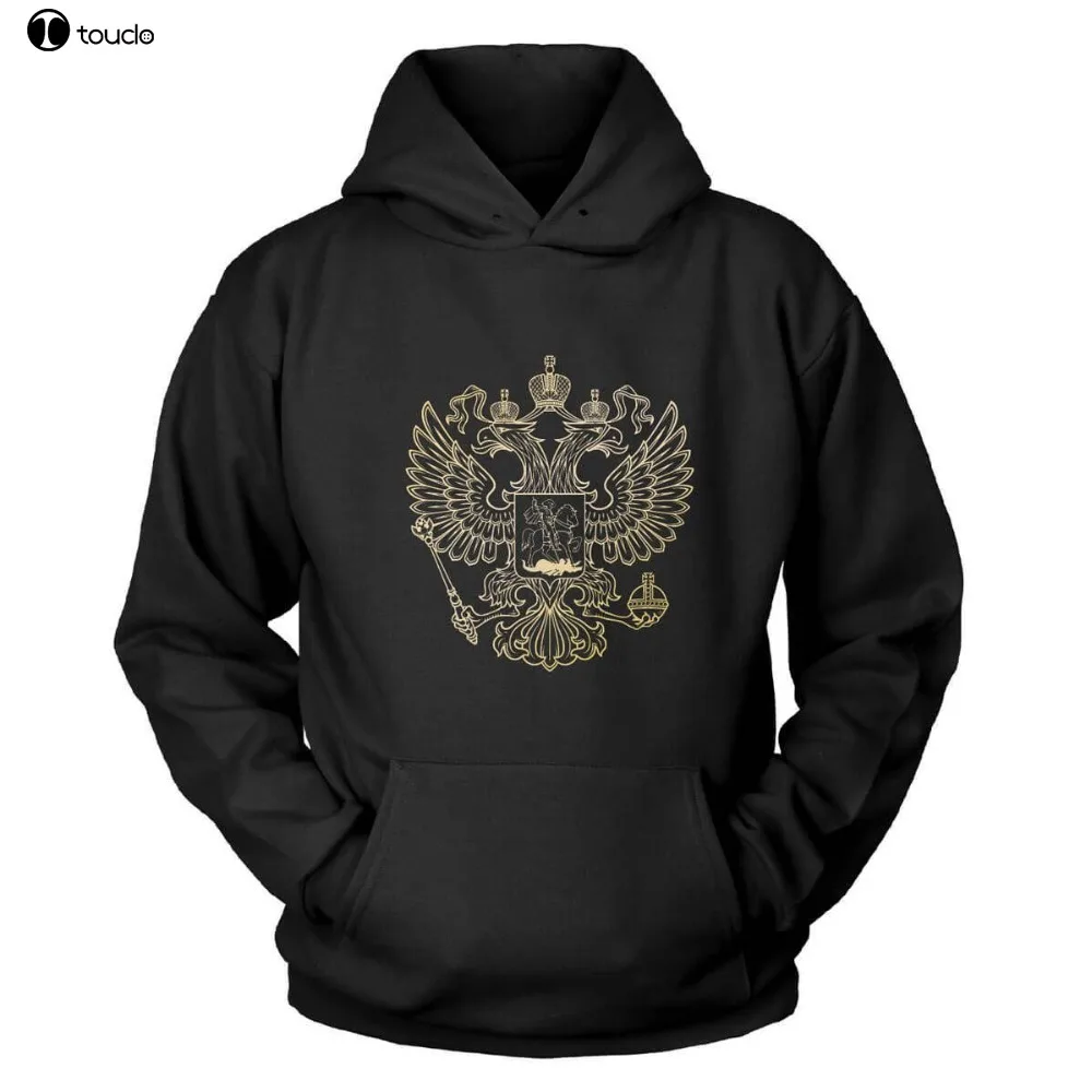 

Russischer Adler Kapuzenpullover 2019 Hip Hop Men 100% Cotton Cotton Printing Personalized Hoodies Sweatshirt