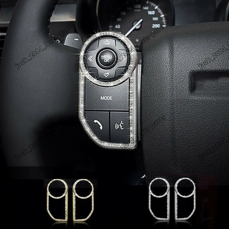 

Diamond Steering Wheel Button Frame Trim for Land Rover Range Rover Sport 2014-2017