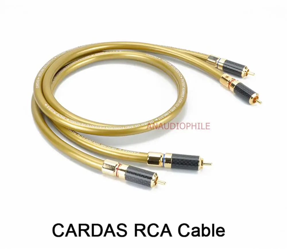 HiFi Pair Cardas RCA Cable HEXLINK Golden 5C Interconnect High Quality Audio Cable Thick Conductor