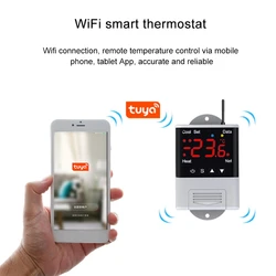 110V-230VAC 10A WIFI termostato digitale telecomando acquario incubatore regolatore di temperatura con sensore NTC