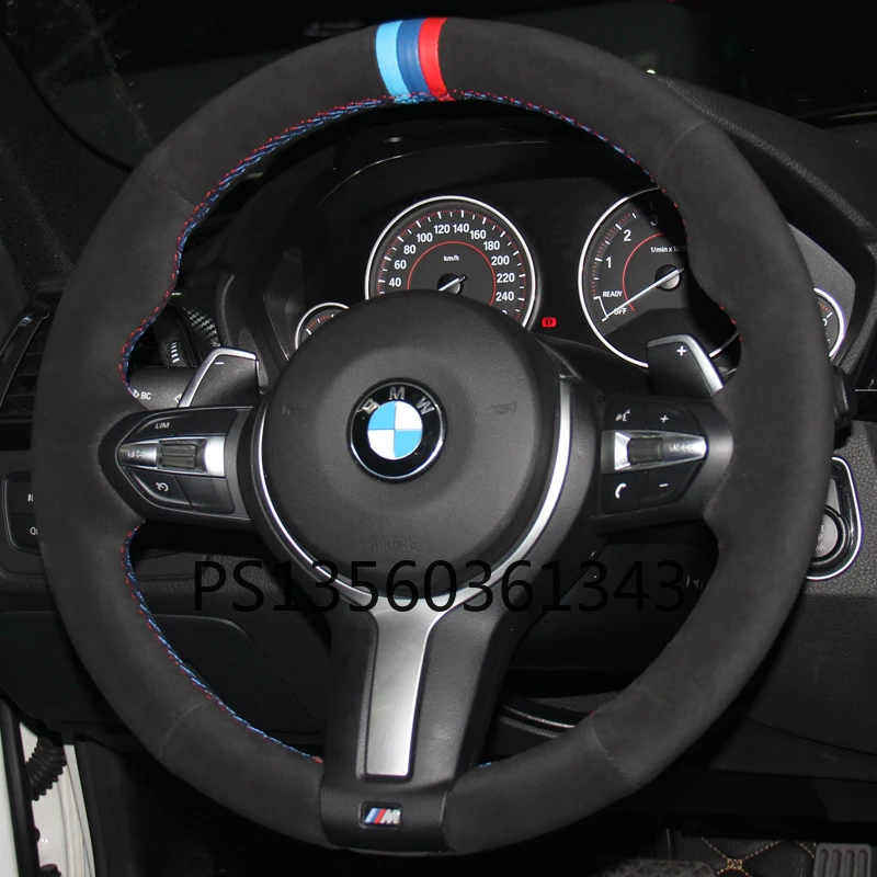 

For BMW steering wheel cover 5 series 520Li/523Li/525Li/528/530i/535L hand-sewn leather grip cover modification