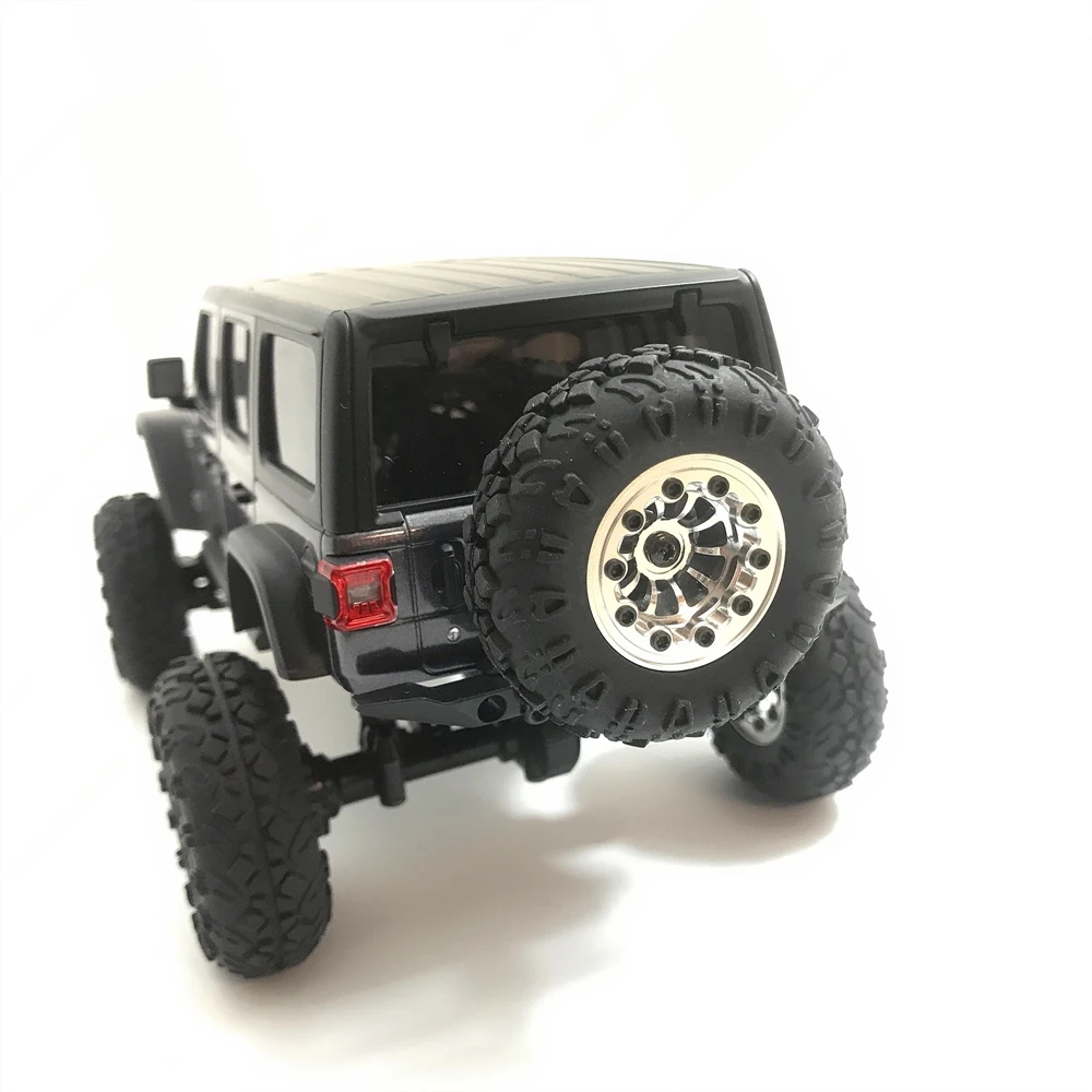 ZERO-Z Kyosho MINI-Z 4X 4 koła aluminiowe z oponami srebrny dla MINIZ 4X4 Jimny/JEEP Wrangler Rubicon/(4 sztuk/5 sztuk) # Z-403S-4