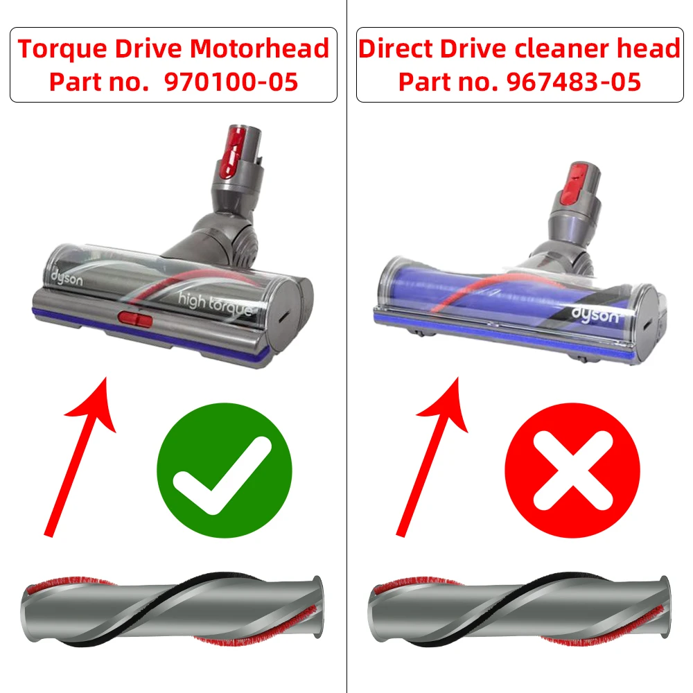 Rodillo para aspiradora inalámbrica Dyson V11, barra de cepillo de alto Torque 970135, accesorios de repuesto