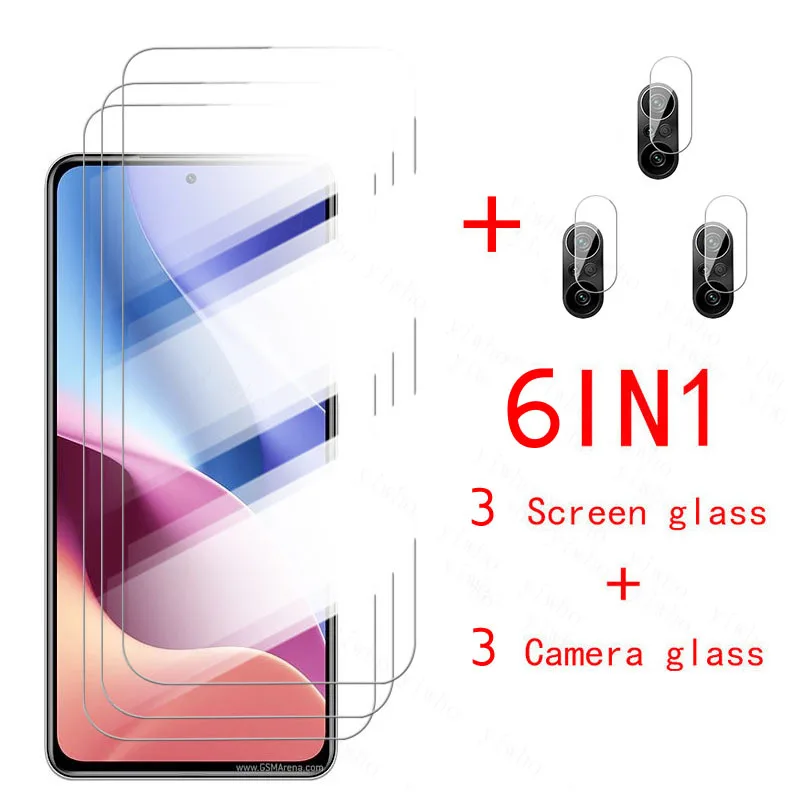 6in1 camera lens glass for xiaomi redmi k40 pro screen protector on redmi k40 pro plus full cover tempered glass on redmi k40