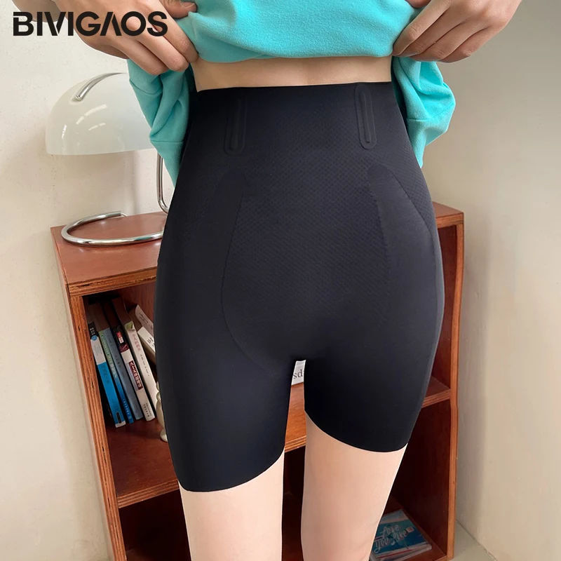 BIVIGAOS Women Seamless One-Piece Safety Shorts Panties Butt Lifter Pressure Body Shap Underwear Sexy Push Up Magnetic Shapewear