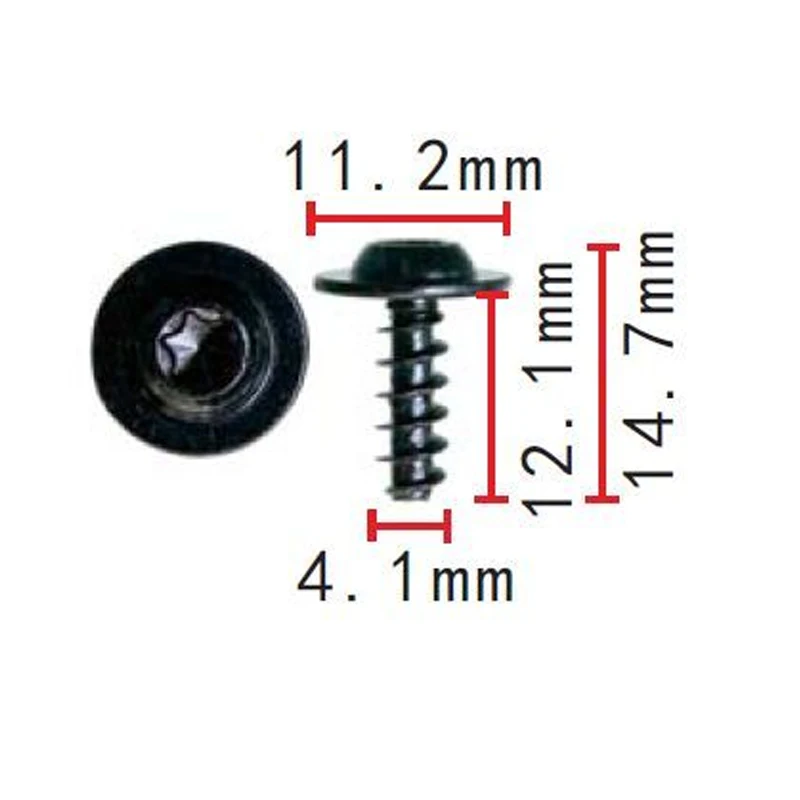 20 x Hexagonal Round Plate Screw Self-Tapping Screw N90918701 for VW Audi Seat