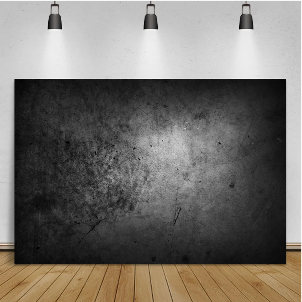 Laeacco Grunge Gradient Blue สีเนื้อถ่ายภาพพื้นหลังที่กำหนดเองการถ่ายภาพฉากหลังสำหรับ Photo Studio