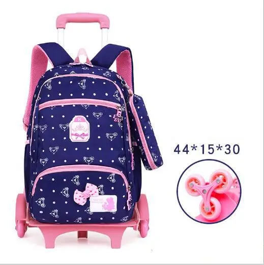 Mochila escolar con ruedas para niños, morral con ruedas, bolso escolar con ruedas