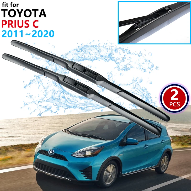 Car Wiper Blade for Toyota Prius C 2011~2020 NHP10 Windscreen Windshield Wipers 2012 2013 2014 2015 2016 2017 Car Accessories