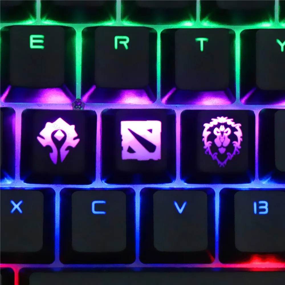 CS GO Gaming Keycaps Custom ABS Backlit Keycap For World Of Warcraft DOTA Gaming Key Caps For Mechanical Keyboard Key Cap