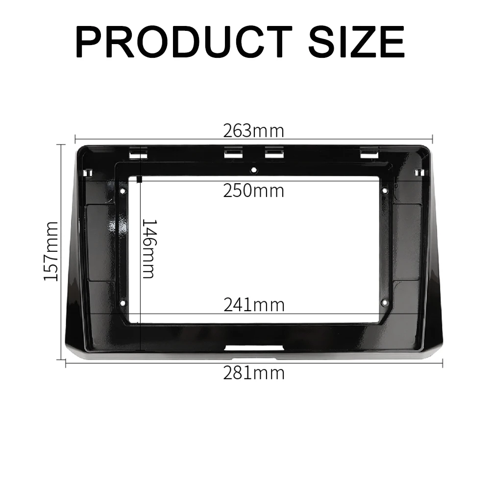 10.1 Inch Radio Fascia for Toyato Corolla 2019 Stereo GPS DVD Install Surround Trim Panel Dash Kit Android Player Frame Bezel