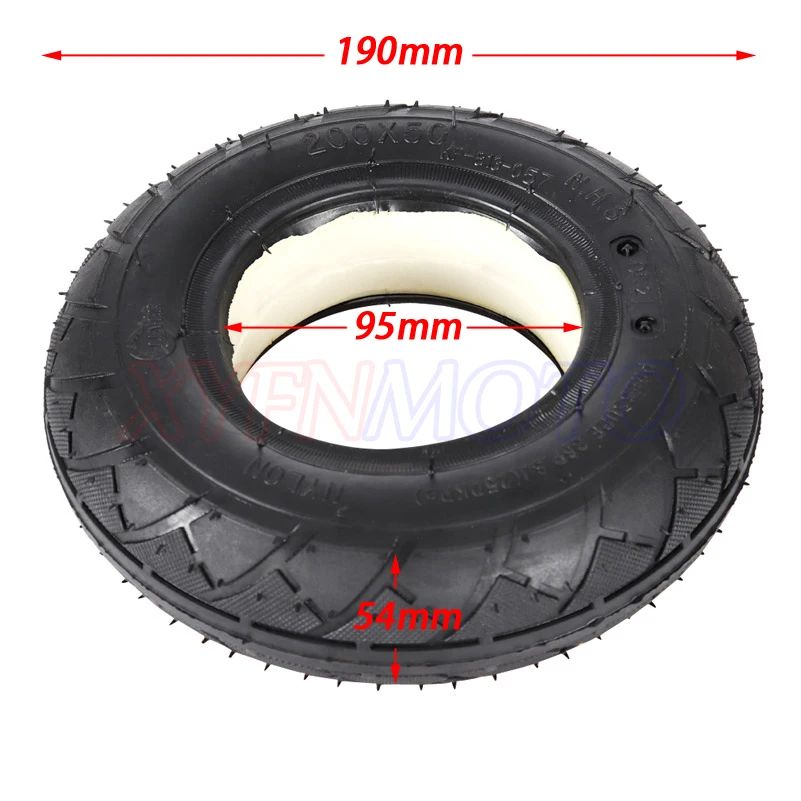 Mobility Scooter wheelchair tire 200 x 50 solid/foam filled 200x50 for Razor E100 E125 E200 Scooter Vapo