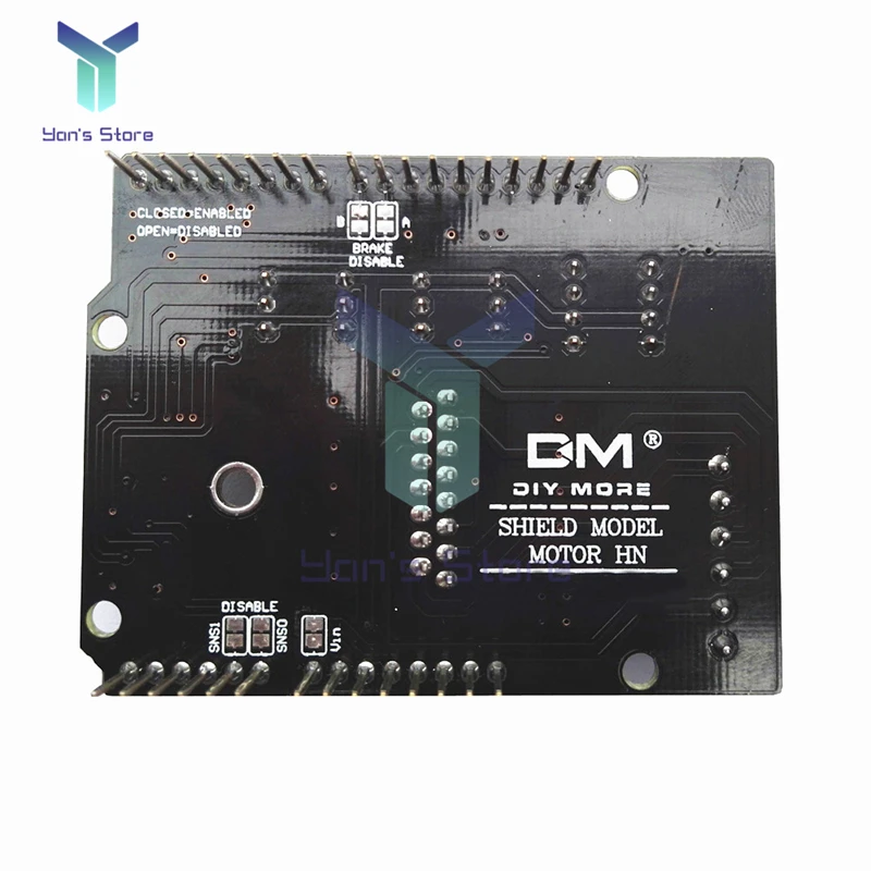 For Arduino  R3 MEGA2560 Dual Channel DC Motor Driver Shield Expansion Board L298NH Module Driving Module Replace L298P L298