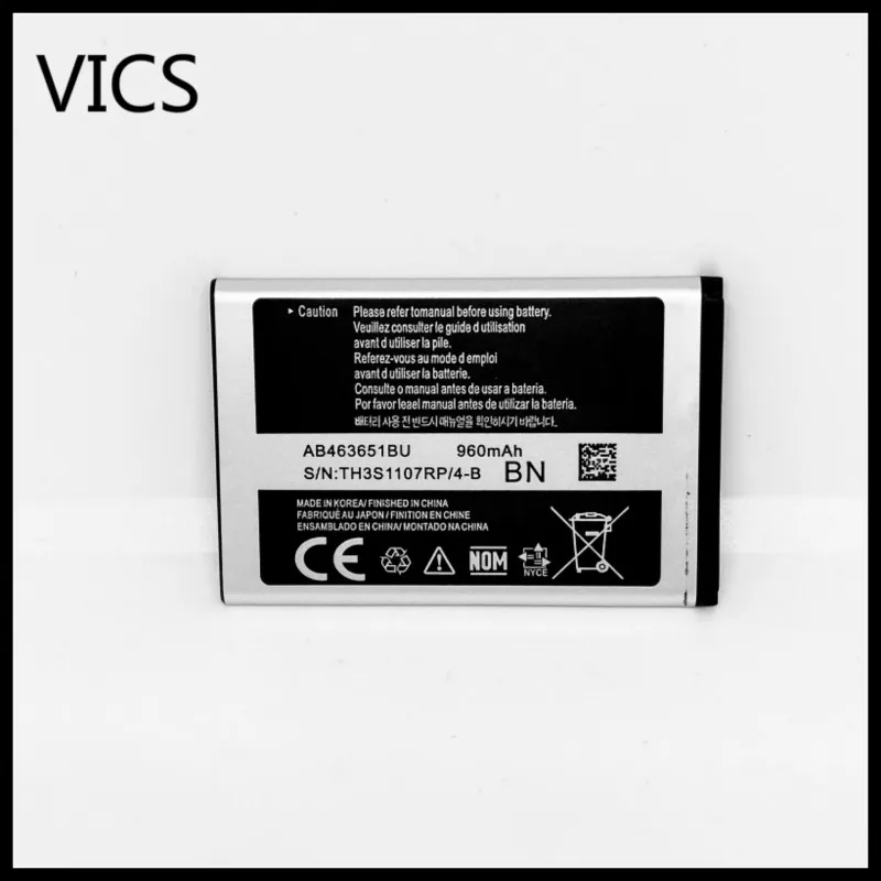 AB463651BU batería para Samsung S5610 W559 S5620 S5630C C3200 F339 S5296 C3322 C3530 batería AB463651BE AB463651BU