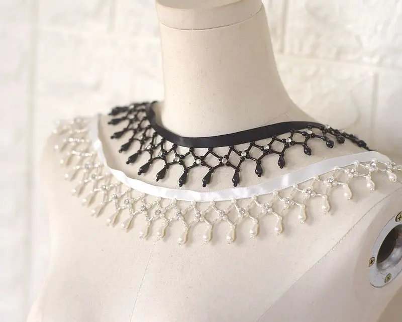 3 Yard/Lot Strass-Anhänger Perlenbesetzte Spitzenborte Quaste DIY Bühnenbekleidung Heimvorhang Hochzeitskleid Dekorative Accessoires – Detail 4