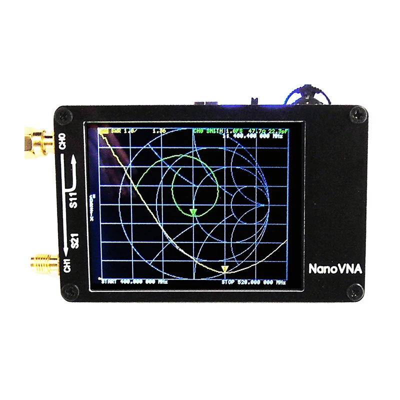 

Aokin New NanoVNA Vector Network Analyzer 50KHz - 300MHz 2.8 inch Touch LCD HF VHF UHF UV Antenna Analyzer with Battery I4-001