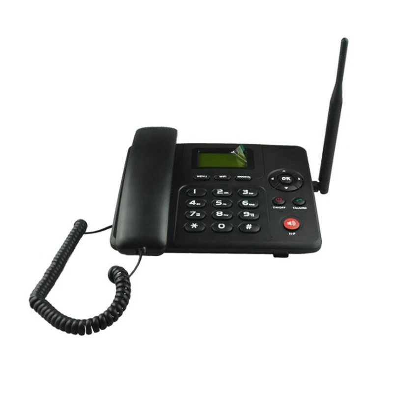 4G 3G GSM 1 Sim card Fixed Wireless Phone Cordless phone FWP Lansline Dial Payphone SMS Call in/out Russian Detachable Antenna