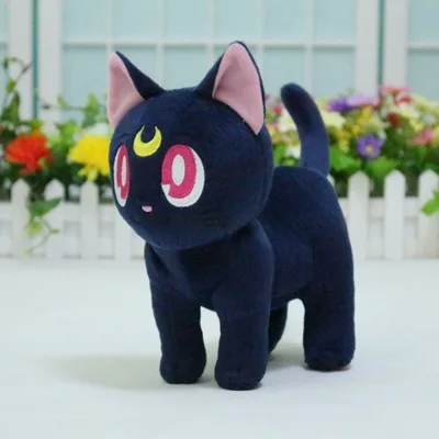 Japan Cartoon Movie Sailor Moon TV drama Luna Cat Plush toys Soft Stuffed Animals doll Children\'s Birthday Gifts