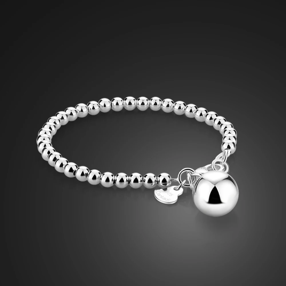 

Браслет-цепочка ручной работы 4 мм из стерлингового серебра 925 пробы, ювелирные изделия, популярный серебряный браслет, корейская мода для стиля, подвеска из розового золота