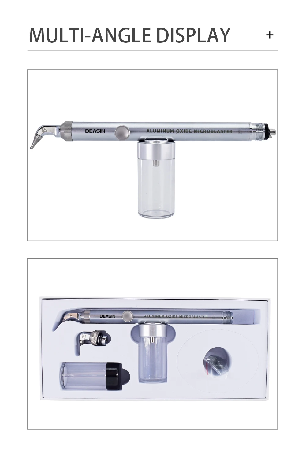 DEASIN 2in1 Dental Tools Aluminum Oxide Micro Blaster Alumina Air Abrasion Polisher Microetcher Sandblasting With Water Spray