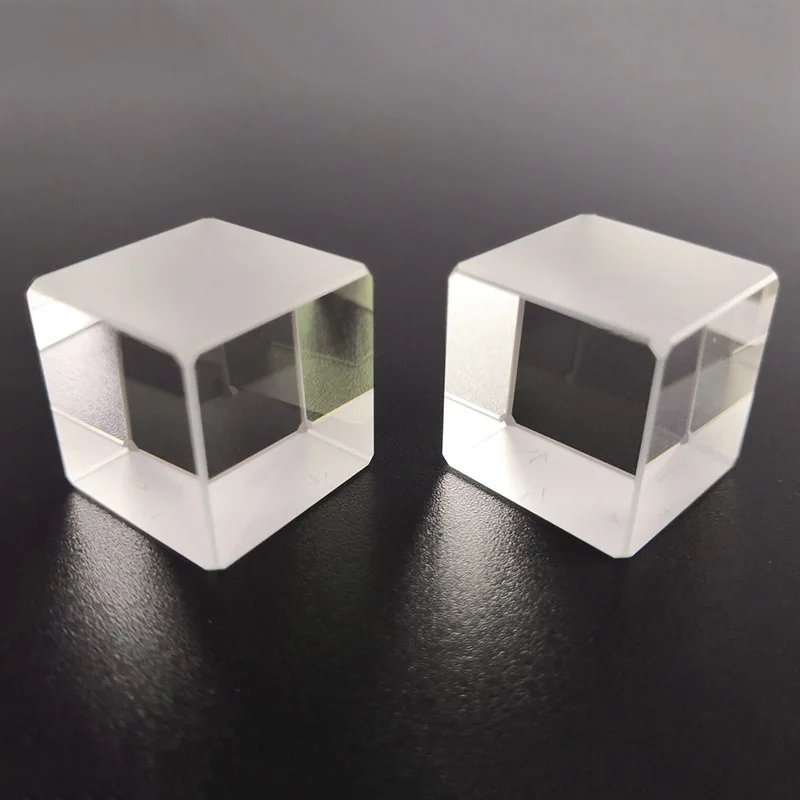 Cube Prism Beam Splitters k9 Prisma Dia10/15/20/25.4/25/30mm T:R 50:50@400-700nm Laser Cube Prism For Beam Free Shipping