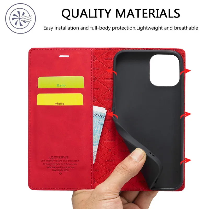 iPhone 12 mini 11 Pro max x xr xs max 6 7 8 Plus SE Magnetic Flip Stand Leather Case Colorful Wallet Book Cover Mobile Phone Bag