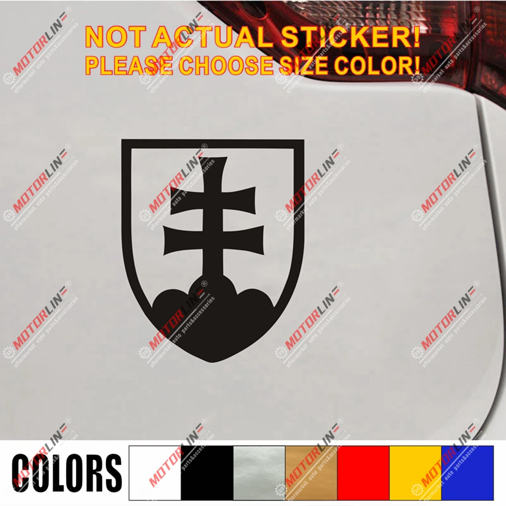 Slovak Slovakia Coat of arms Decal Sticker Slovakian Car Vinyl pick size