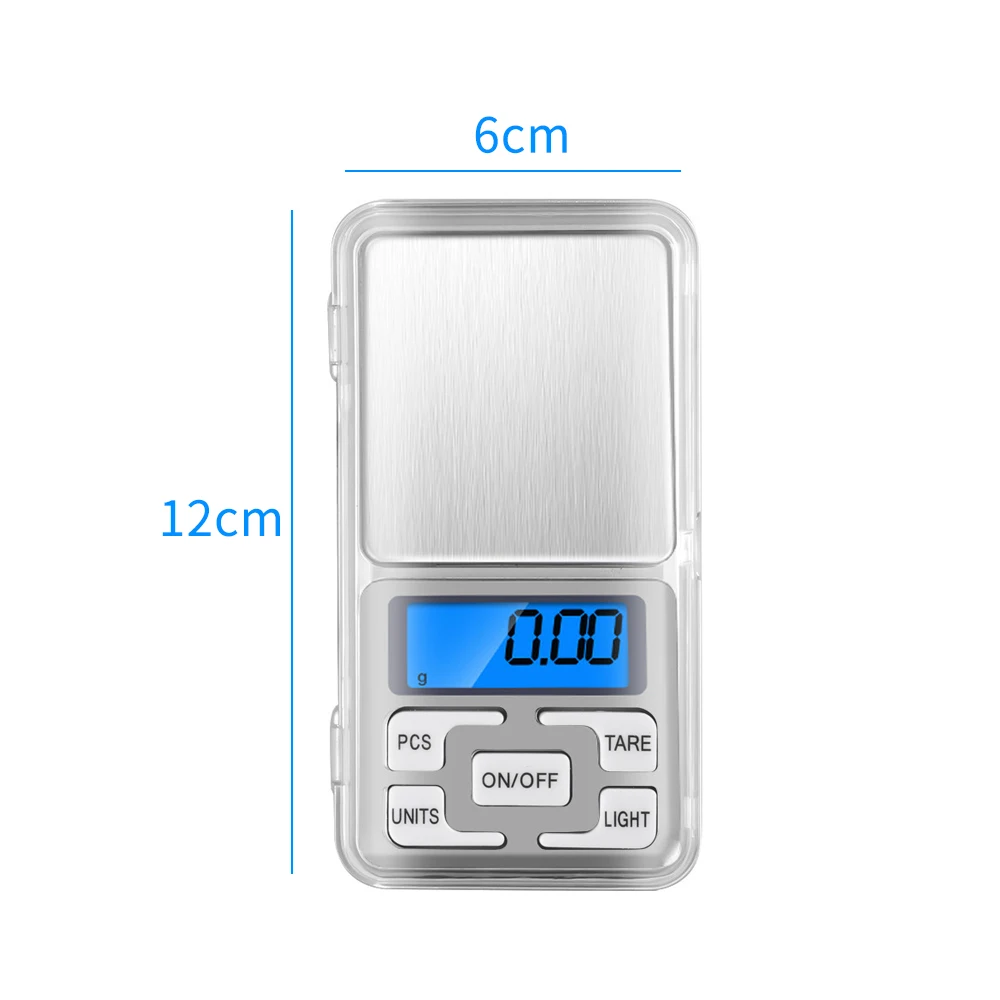 High Accuracy Mini Digital Scale Backlight Electric Pocket Scale For Jewelry Gram Balance Weight Scale 200/300/500g 0.01