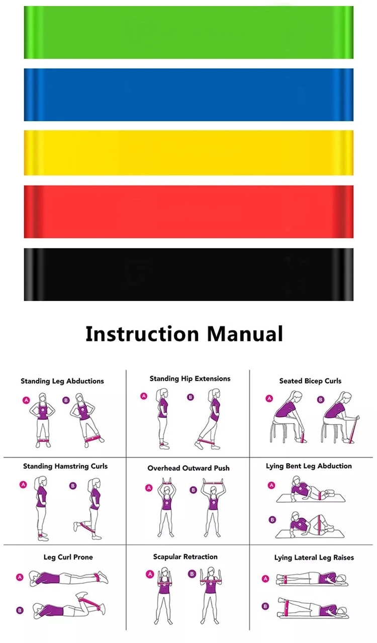 Lezyan اليوغا المقاومة المطاط اللياقة البدنية أربطة مرنة 0.3-1.1 مللي متر التدريب اللياقة البدنية اللثة بيلاتيس الرياضة معدات تدريب كروسفيت