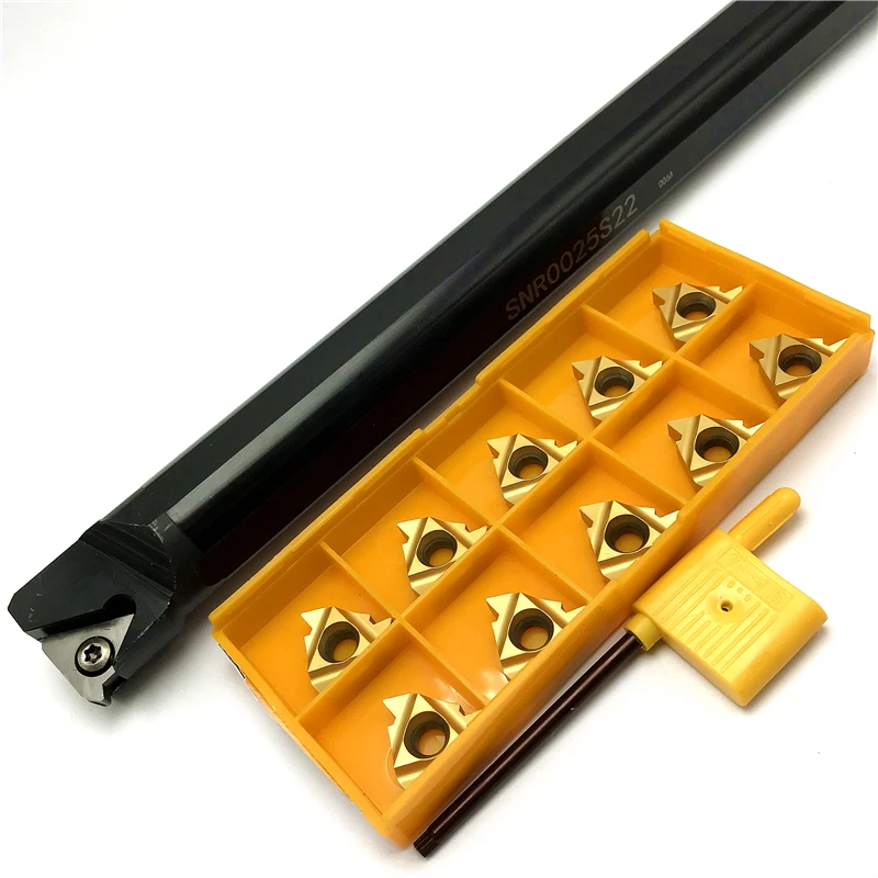 SNR0020R22 muslimah portautensili per tornitura filettatura interna + inserti in metallo duro 22IR AG60 utensile da taglio inserto per tornitura CNC
