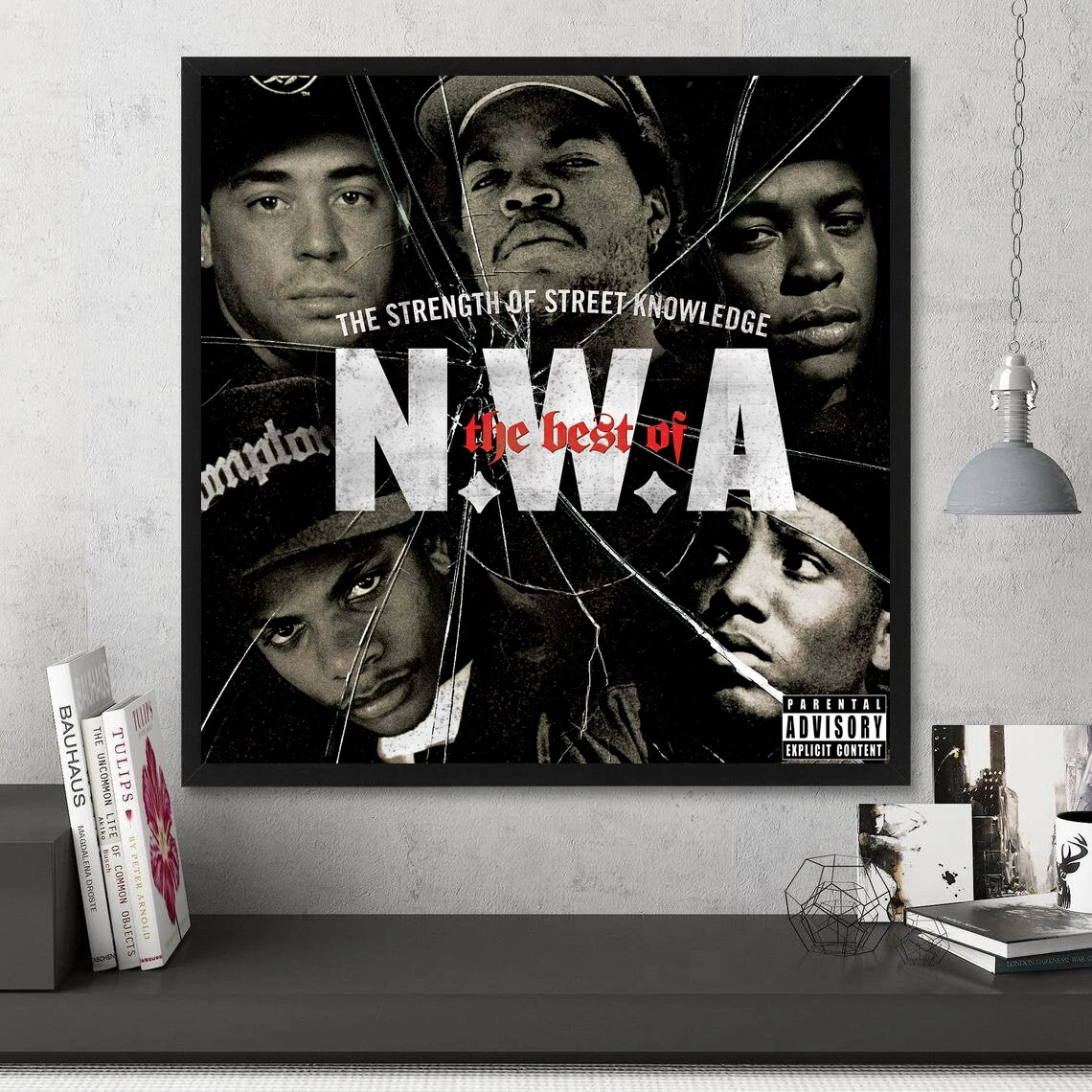 Nwa The Strength Of Street Knowledge Rap Music Album Poster Prints Art Canvas Painting Wall Living Room Home Decor (No Frame)