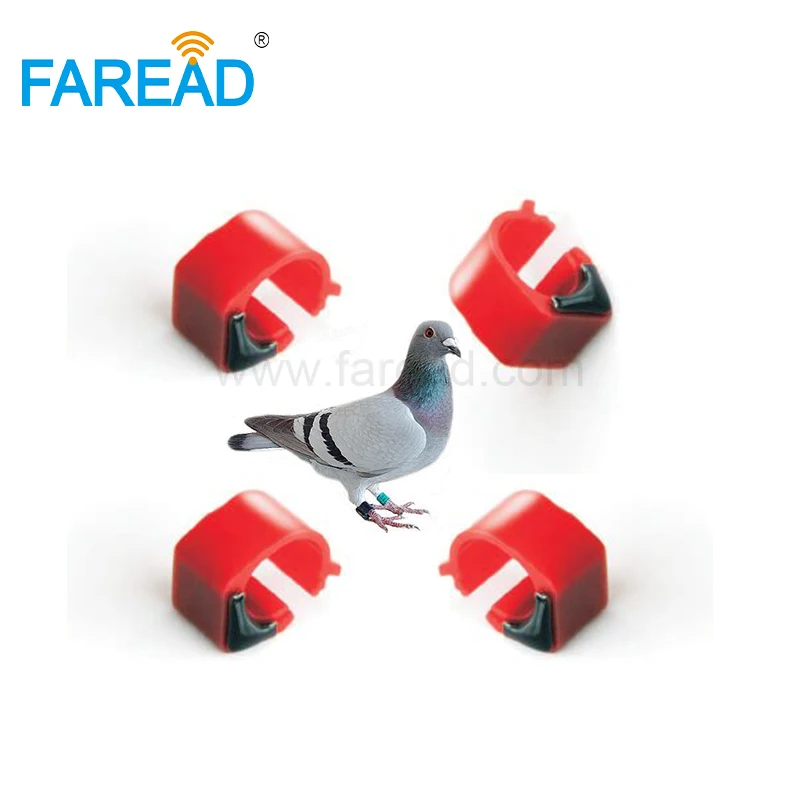 

10/50pcs FAREAD 125Khz chip foot ring RFID tags pigeon 9mm TK4100 poultry dove chicken parrot leg for poultry feeding