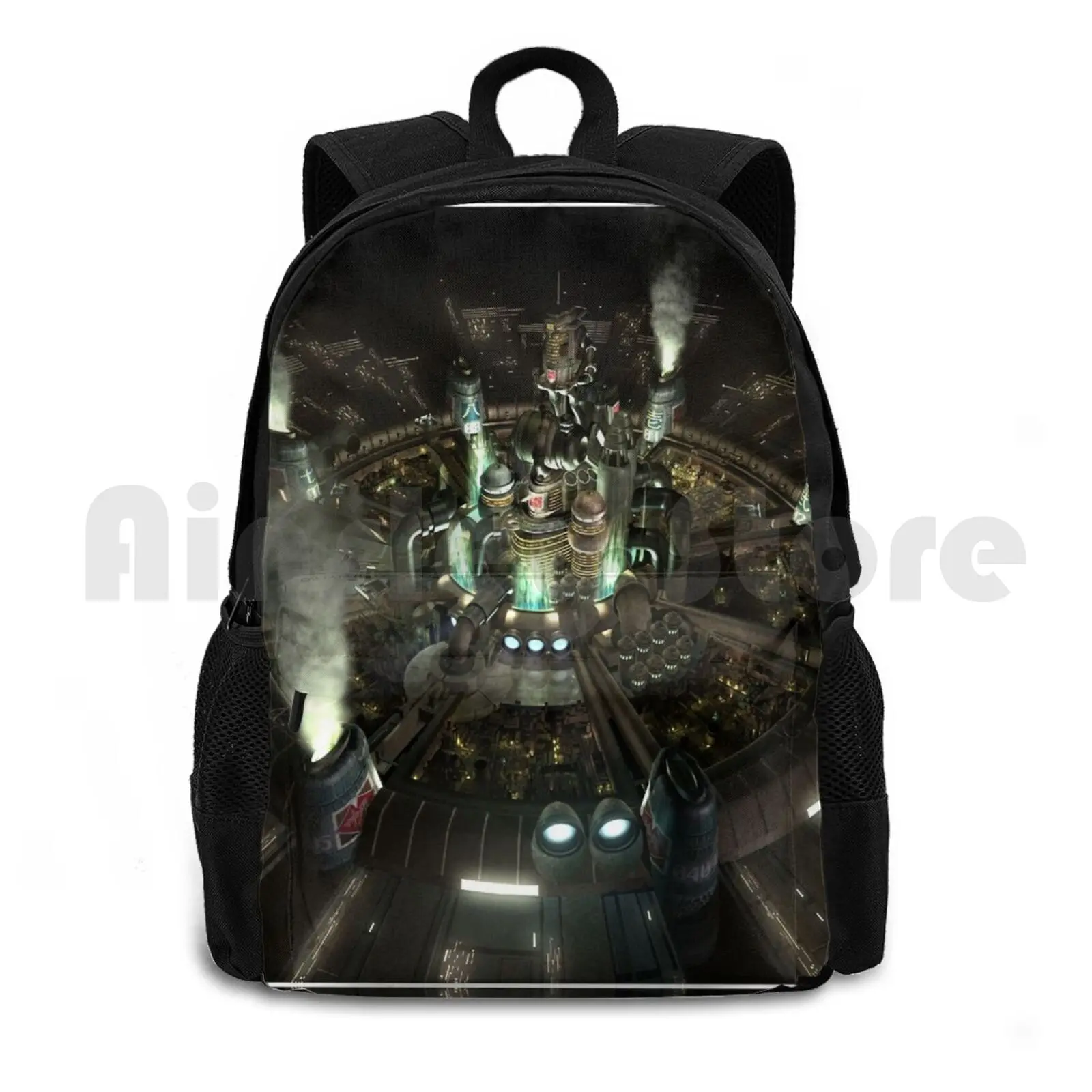 

Final Fantasy Vii-Central Outdoor Hiking Backpack Waterproof Camping Travel Final Fantasy Vii Ffvii Central Video Play