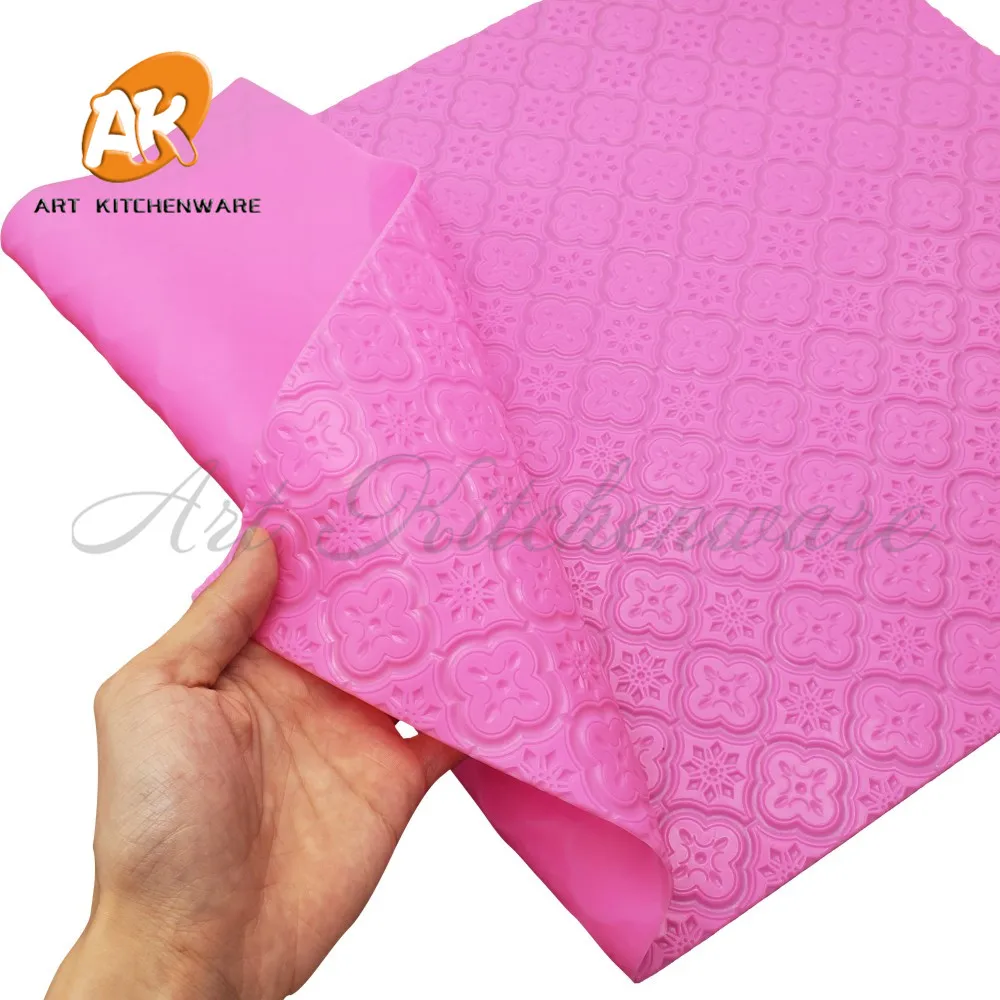Big Lattices Lace Mat for Wedding Cake Decorating Silicone Cake Mold Fondant Cake Decorating Tools Border Decoration Lace Mold