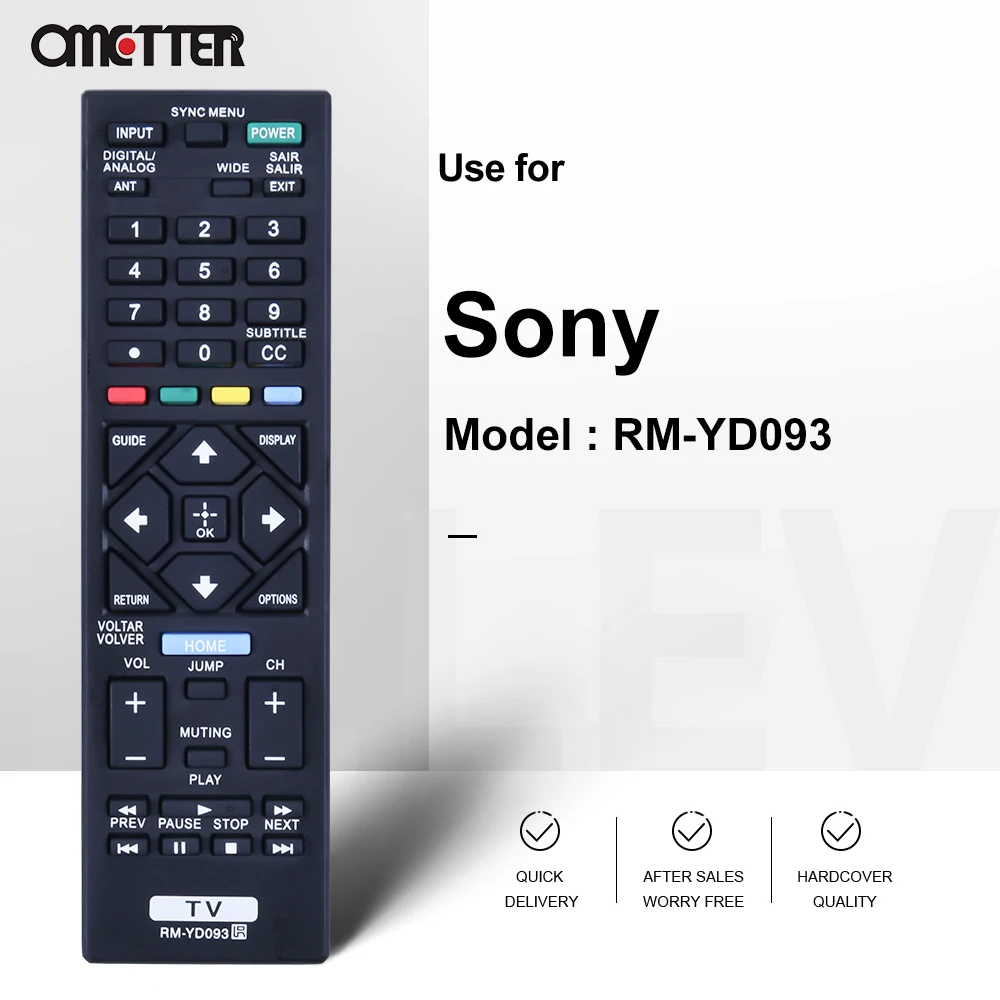 New RM-YD093 RM-YD092 Suitable for Sony TV Remote Control Niversal KDL-32R435B 32R425B KDL-32R429B