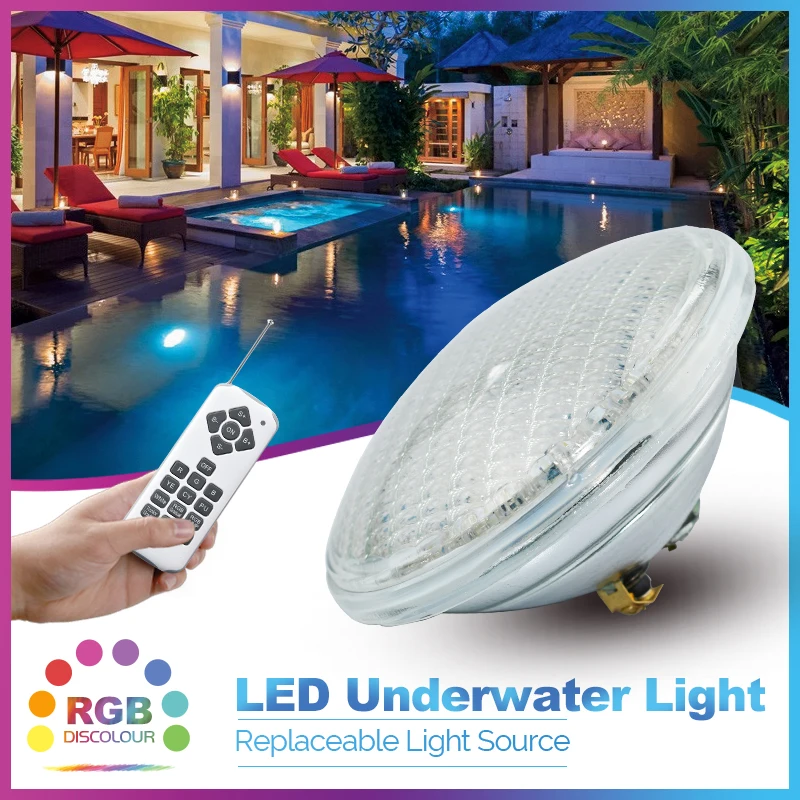 

5pcs/lot LED Swimming Pool Light IP68 Par56 Underwater Light AC12V LED RGB Lights Color Changeable Waterproof Light