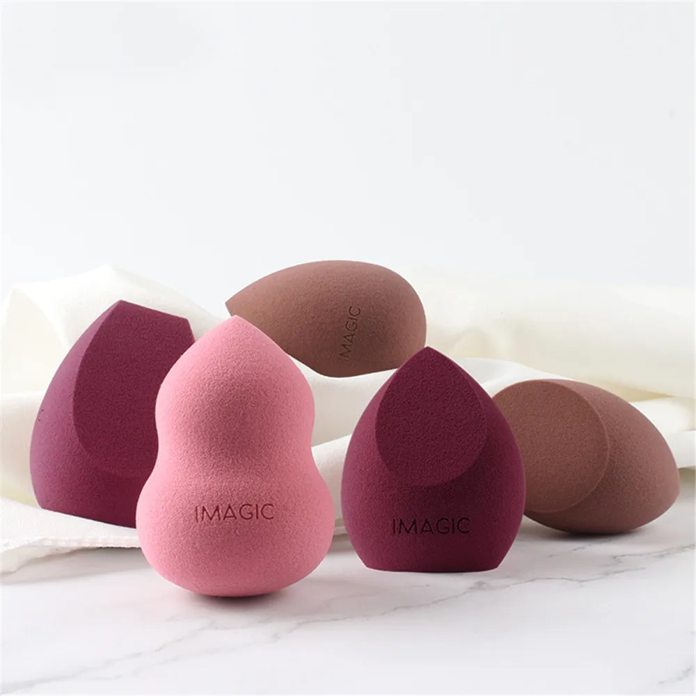 1PC Fashion Colorful Smooth Wet Dry Dual Use Cosmetic Puff Foundation Blender Makeup Sponge Powder Puff Beauty Makeup Tools