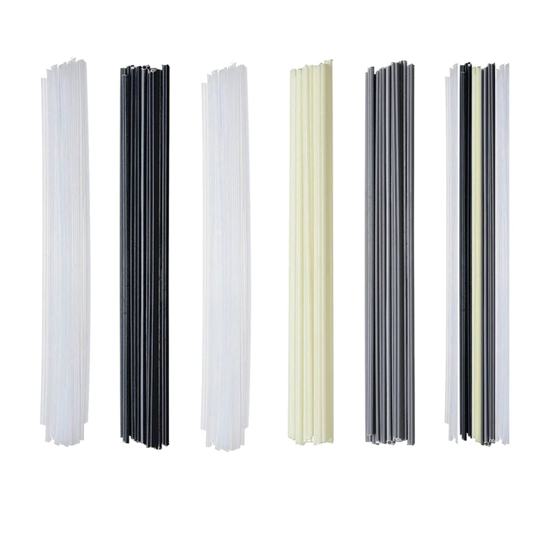 50pcs Plastic Welding Rods Bumper Repair ABS PP PVC PE Welding Electrodes Sticks Soldering Accessories Hot Air Gun Welder Kit