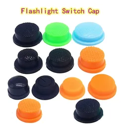 LED Flashlight middle side/tail click Switch Cap tailcap Soft Silicone boot protective button tail cap10/12/13.5/14.5/16mm