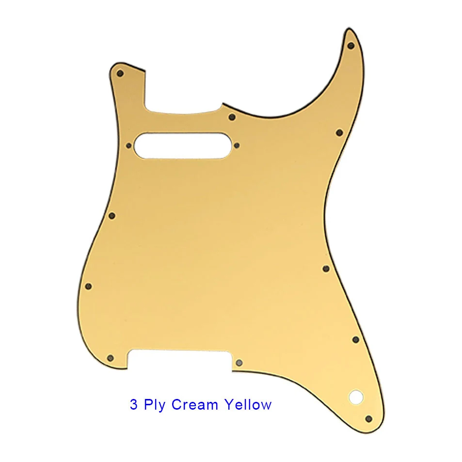 Xin Yue Pickguard per chitarra personalizzato-per USA Fd Strat 72 \'11 foro per vite St un singolo Pickup sulla piastra antigraffio del collo