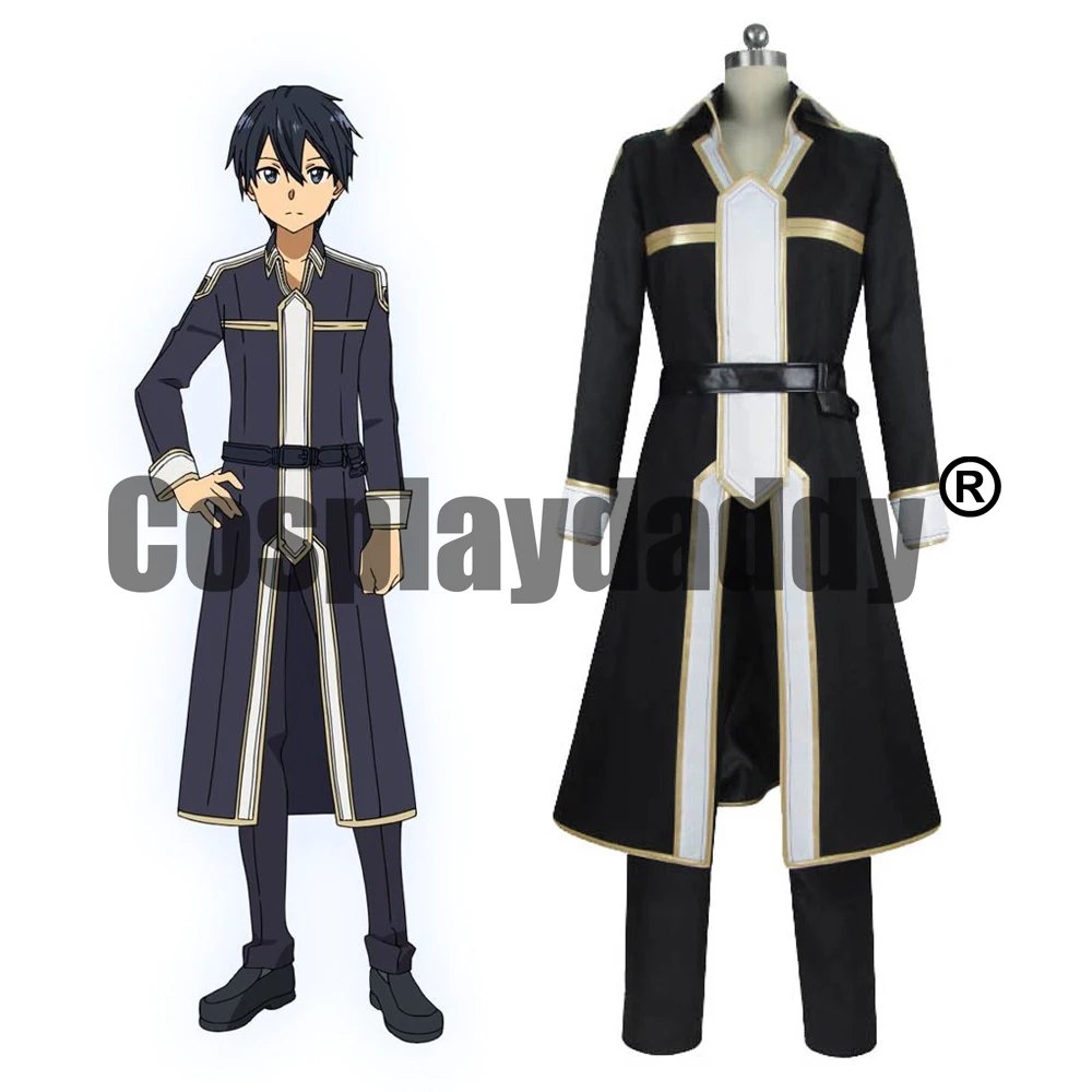 

Sword Art Online: Alicization Underworld Kirigaya Kazuto Kirito Uniform Outfit Game Cosplay Costume S002