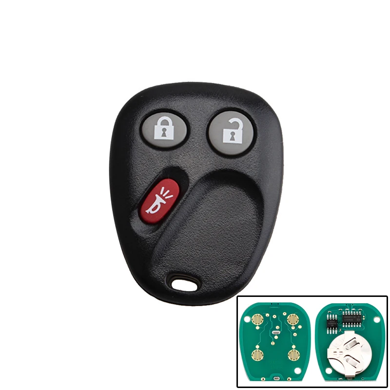 50Pcs 3Buttons Remote Key Keyless Entry Fob for LHJ011 315Mhz for GM Hummer H2 Chevrolet Avalanche Cadillac Escalade 2003-2006