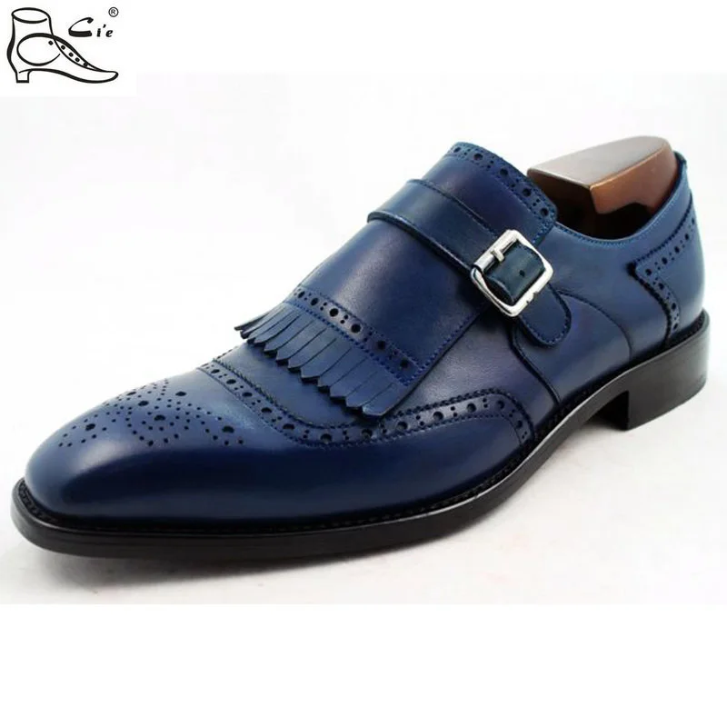 cie brogues tassels loafer with buckle full grain calf leather handmade men shoe Italian crafts men\'s leather shoe LOAFER49