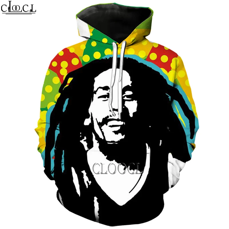 HX Singer Reggae Creator Bob Marley 3D Print Hoodie Men Tracksuit Autumn Long Sleeve Pullover Fashion Tops Drop Shipping