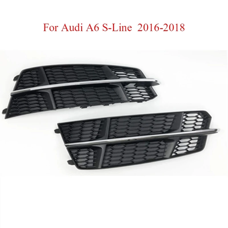 

Car Replacement Parts Front Lower Bumper Cover Fog Lamp Grille Low Side Lamp For Audi- A6 S-line 2016 2017 2018