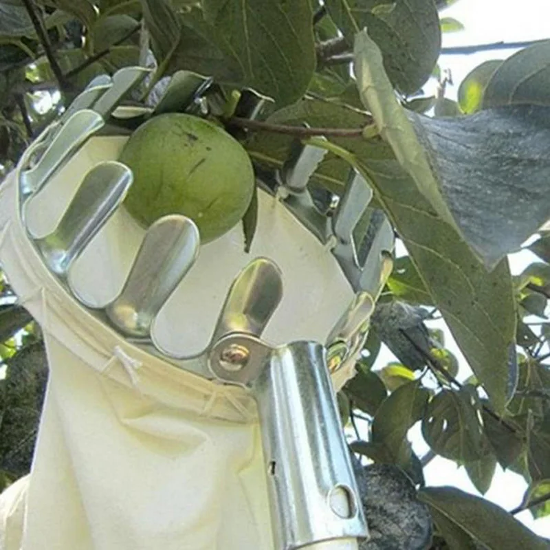 Fruit Picker Head Basket Portable Fruits Catcher For Harvest Picking Citrus Pear Collector Catcher Peach Picking Garden Tool